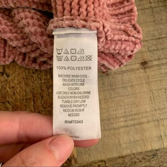 Cynthia Rowley girls soft pink knit crew neck sweater -6X - Picture 5 of 9